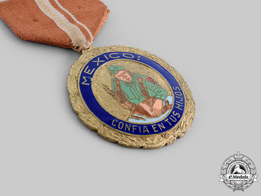 mexico._a_civil_defence_medal_for_patriotic_enthusiasm,_c.1943_m19_22402