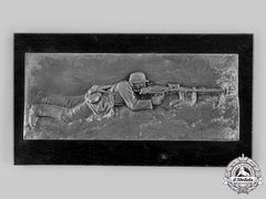 Germany, Heer. A Soldier With An Mg-34 Plaque