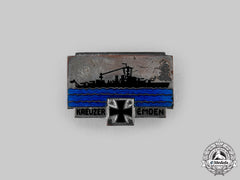 Germany, Kriegsmarine. A Cruiser “Emden” Commemorative Badge, By Ferdinand Wagner