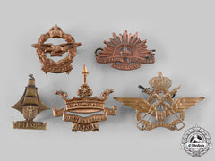 United Kingdom, Belgium, Australia, South Africa. A Lot Of Five Badges
