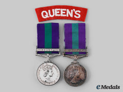 United Kingdom. Two General Service Medals 1918-1962