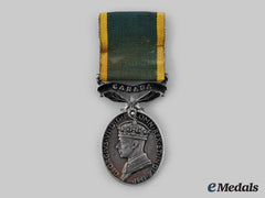 Canada, Commonwealth. An Efficiency Medal, To Trooper A. Durocher, 6 H (Armoured Corps)