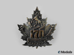 Canada, Cef. A 170Th Infantry Battalion "Mississauga Horse" Cap Badge