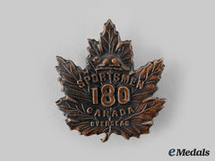 Canada, Cef. A 180Th Infantry Battalion "Sportsmen Battalion" Cap Badge