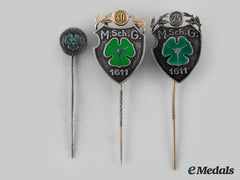 Hannover, State. A Set Of Marksmanship Association Stickpins