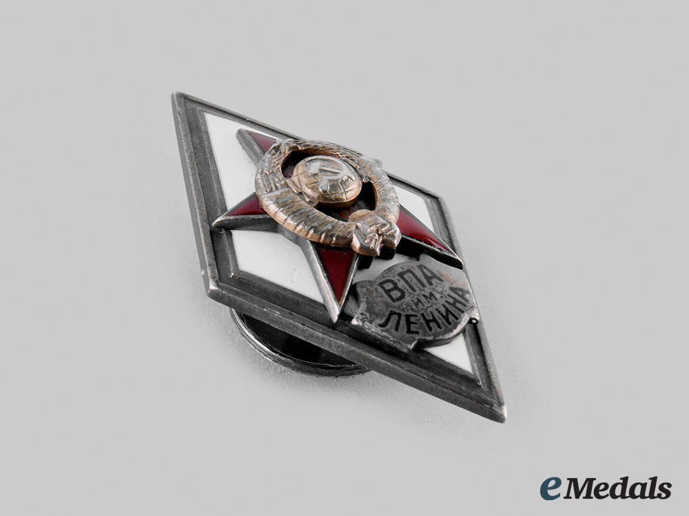 russia,_soviet_union._a_vladimir_lenin_military-_political_academy_graduation_badge_m19_25238