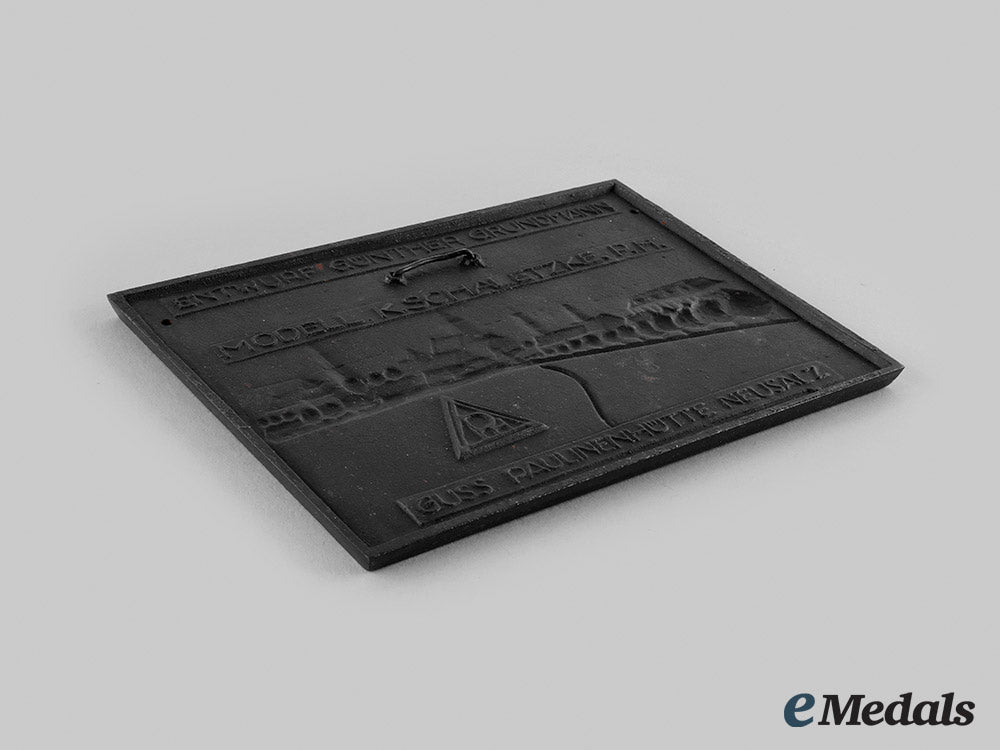 germany,_weimar_republic._a1931_sagan_new_year_commemorative_plaque,_by_paulinehütte_m19_25319