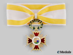 Spain, Kingdom. An Order Of Isabel The Catholic In Gold, Commander C.1880