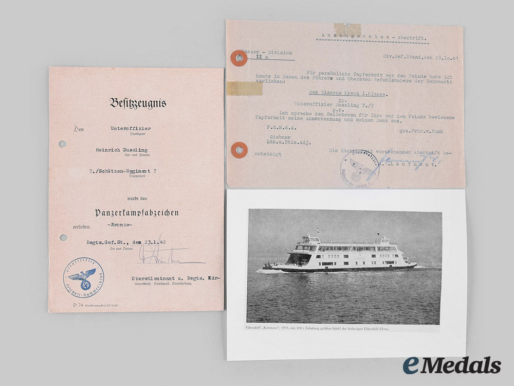 germany,_heer._a_pair_of_award_documents,_schützen-_regiment(_rifle_regiment)7_m19_27457_1