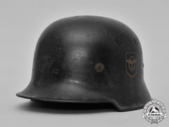 Germany, Ordnungspolizei. An Gendarmerie (Rural Police) M1934 Steel Helmet