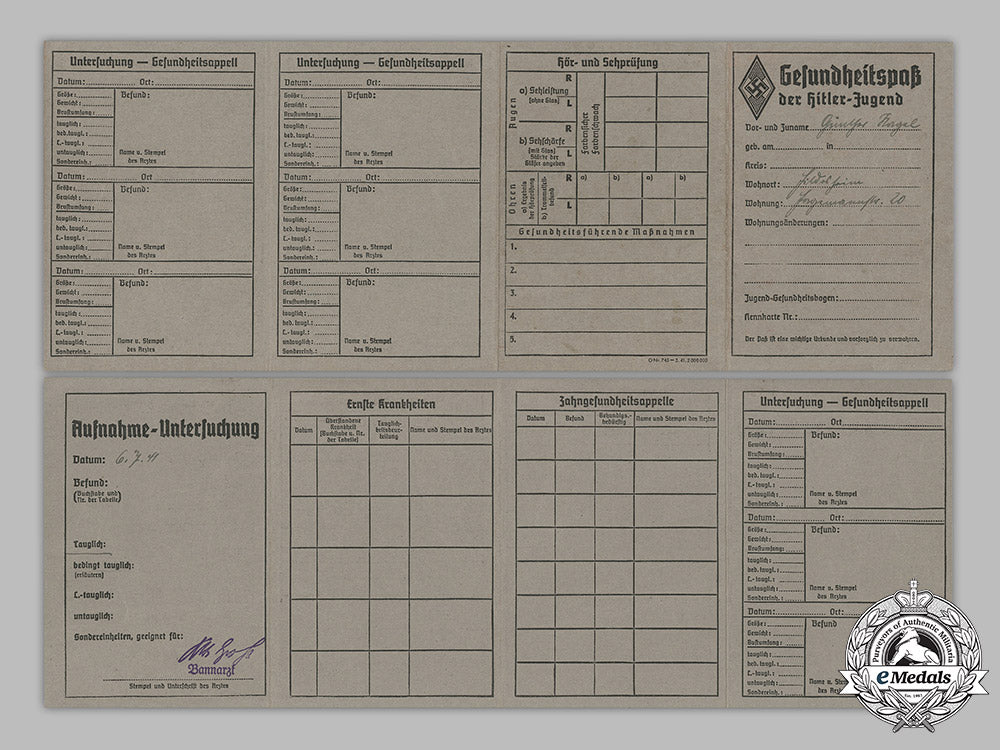 germany,_hj._a_wehrpaß_and_documents_to16_year_old_günter_nagel,_april1945_m19_5985