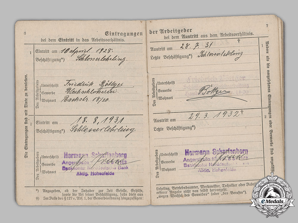 germany,_weimar._a_pair_of_german_labour_books_m19_6791_1