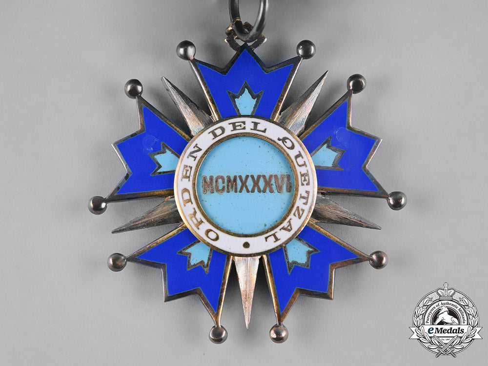 guatemala._an_order_of_quetzal,_grand_cross,_by_gardino_and_cravanzola,_c.1945_m19_8244