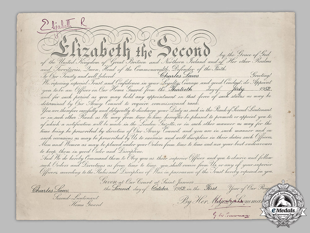 united_kingdom._two_award_documents;_obe&_promotion,_c.1930_m19_8951