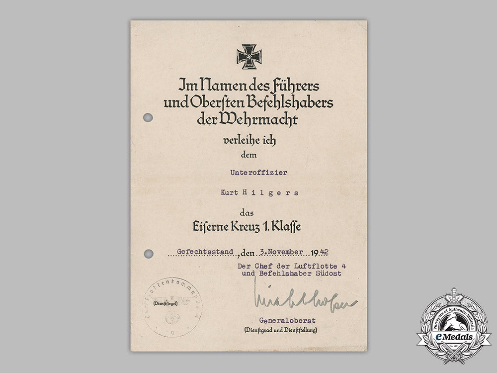 germany,_luftwaffe._a_gold_grade_fighter_clasp_award_document_group_to_kurt_hilgers_m19_8966