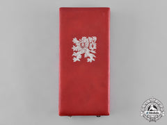 Czechoslovakia, I Republic. An Order Of The White Lion, Ii Class Grand Officer Case, By Karnet & Kyselý