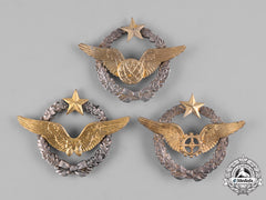 France, Republic. Three Air Force Qualification Badges