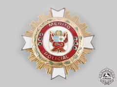 Peru, Republic. An Order Of Merit Of The National Police Of Peru, Grand Cross Star, C.1995