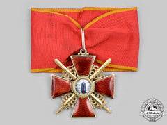 Russia, Imperial. An Order Of Saint Anne, Ii Class With Swords In Gold, By Eduard