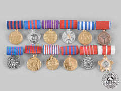 Yugoslavia, Socialist Federal Republic. Lot Of Twelve Miniature Orders And Medals