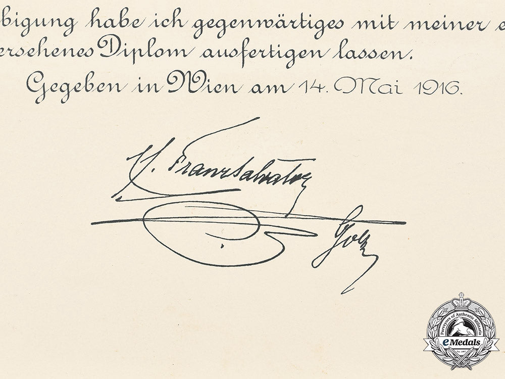 austria,_imperial._a_red_cross_ii_class_honour_badge_certificate_to_major_kostial-_zivanovic,1916_m20_1484_mnc2675_1