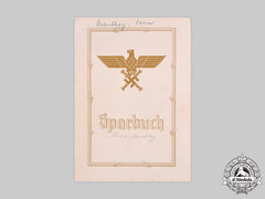 Germany, Luftwaffe. A Savings Book To Orphan Of Luftwaffe Soldier Manthey By Göring, 1944