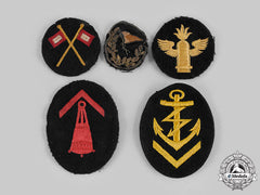 Germany, Kriegsmarine. A Lot Of German Navy Cloth Career Insignia