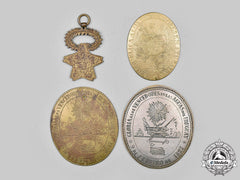 Argentina, Republic. A Lot Of Four Reproduction Society Medals, C.1915