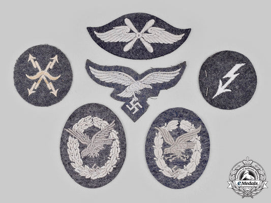 germany,_luftwaffe._a_lot_of_cloth_badges_and_trade_insignia_m20_2334_mnc8766