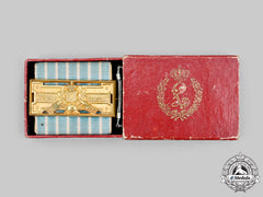 Bavaria, Kingdom. A Bavarian Fire Brigade 25-Year Long Service Badge, With Case, By Jacob Leser