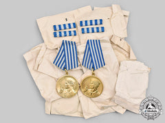 Yugoslavia, Socialist Republic. Wwii Bravery Medal, Lot Of 12 Medals, Mint And In Pocket Of Issue