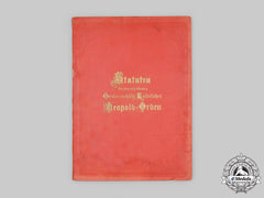 Austria, Empire. The Statutes Of The Honourable Imperial Austrian Order Of Leopold