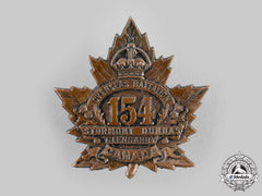 Canada, Cef. A 154Th Infantry Battalion "Stormont, Dundas And Glengarry Highlanders" Cap Badge