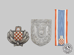 Croatia, Independent State. A Lot Of Three Badges