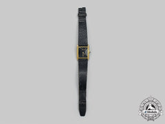 Switzerland. A Vintage Gold Vermeil Cartier Watch, C.1980