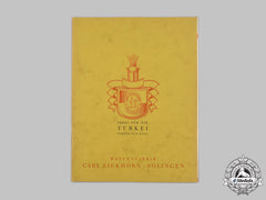 Germany, Weimar Republic. An Eickhorn Pamphlet For Turkish Swords, 1931