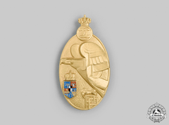 Romania, Kingdom. A Military Academy Graduate Badge, I Class Gold Grade, C.1935