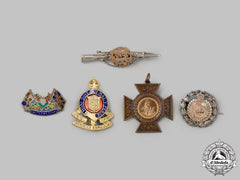 Canada, United Kingdom. Five First And Second War Badges