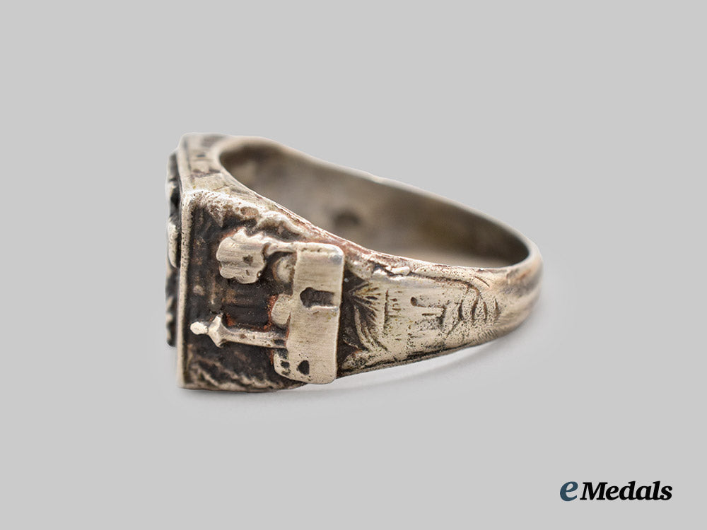 Germany, Wehrmacht. An Afrikakorps Commemorative Ring in Silver