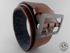 A Luftwaffe Officer's Belt With Double Open Claw Buckle