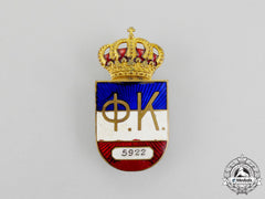 Yugoslavia, Kingdom. A Badge Of The Royal Financial Control