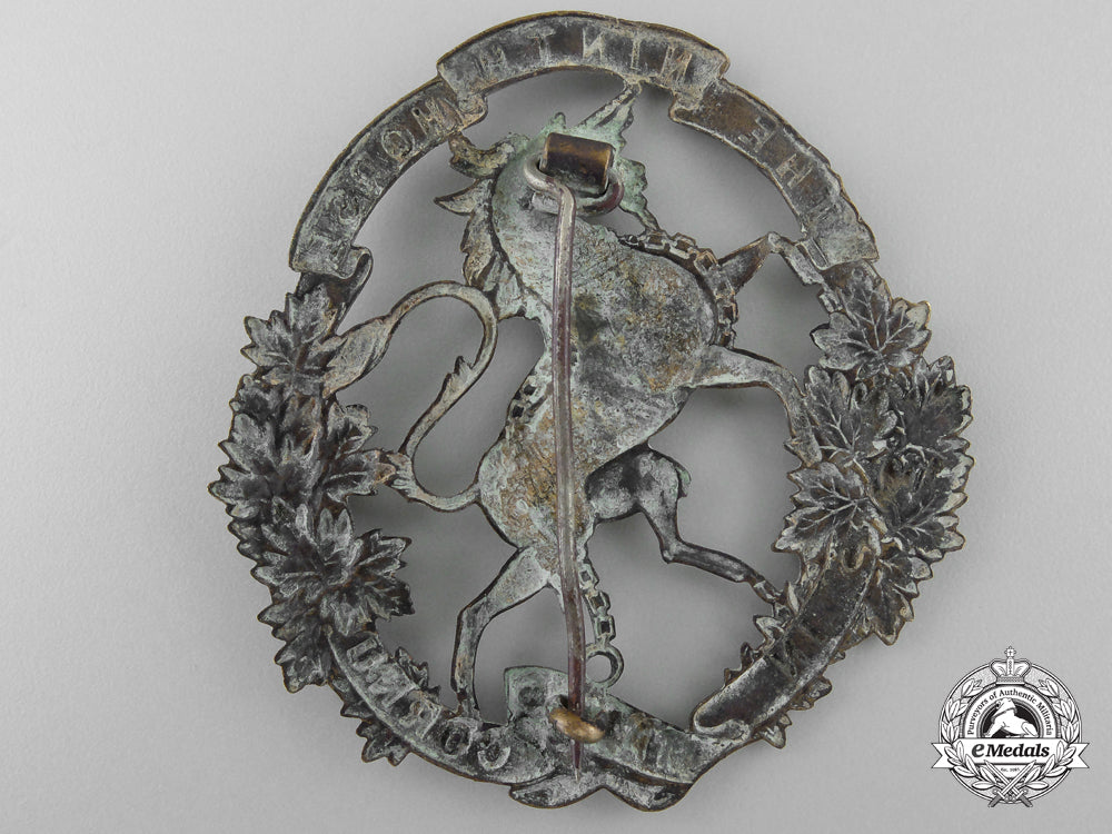 a9_th_mississauga_horse_pugaree_helmet_badge;1907_design_m_499