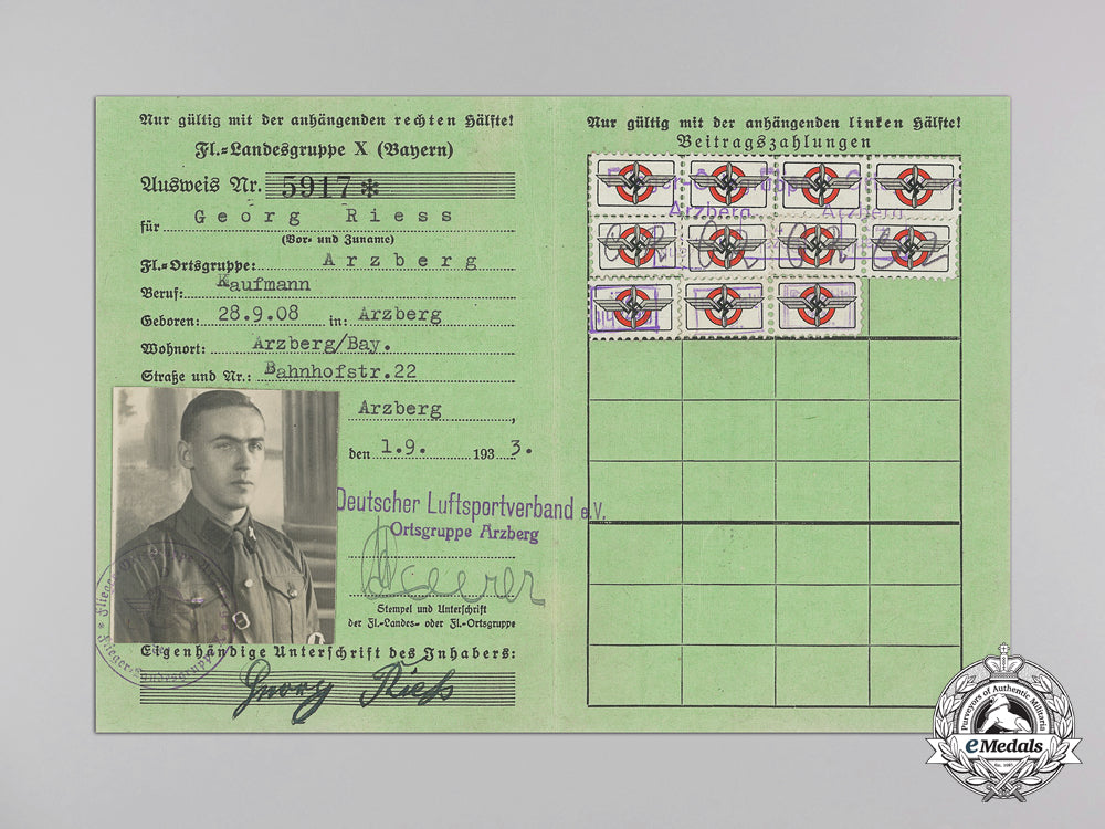 germany,_ss._an_award_document_for_rare_ss-_pilots_badge_signed_by_famous_wwi_ace_with_documents_m_583_1