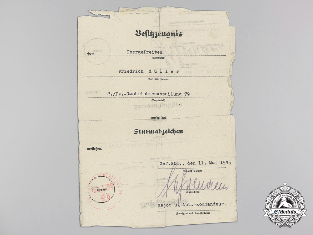 germany,_heer._a_wehrpass&_awards_documents_to_the4_th_panzer_division;_kurland_cufftitle_m_945