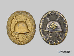 Germany, Imperial; Germany, Wehrmacht. A Pair Of Wound Badges