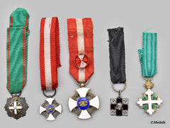 Italy, Kingdom, Republic. A Lot Of Five Miniature Awards