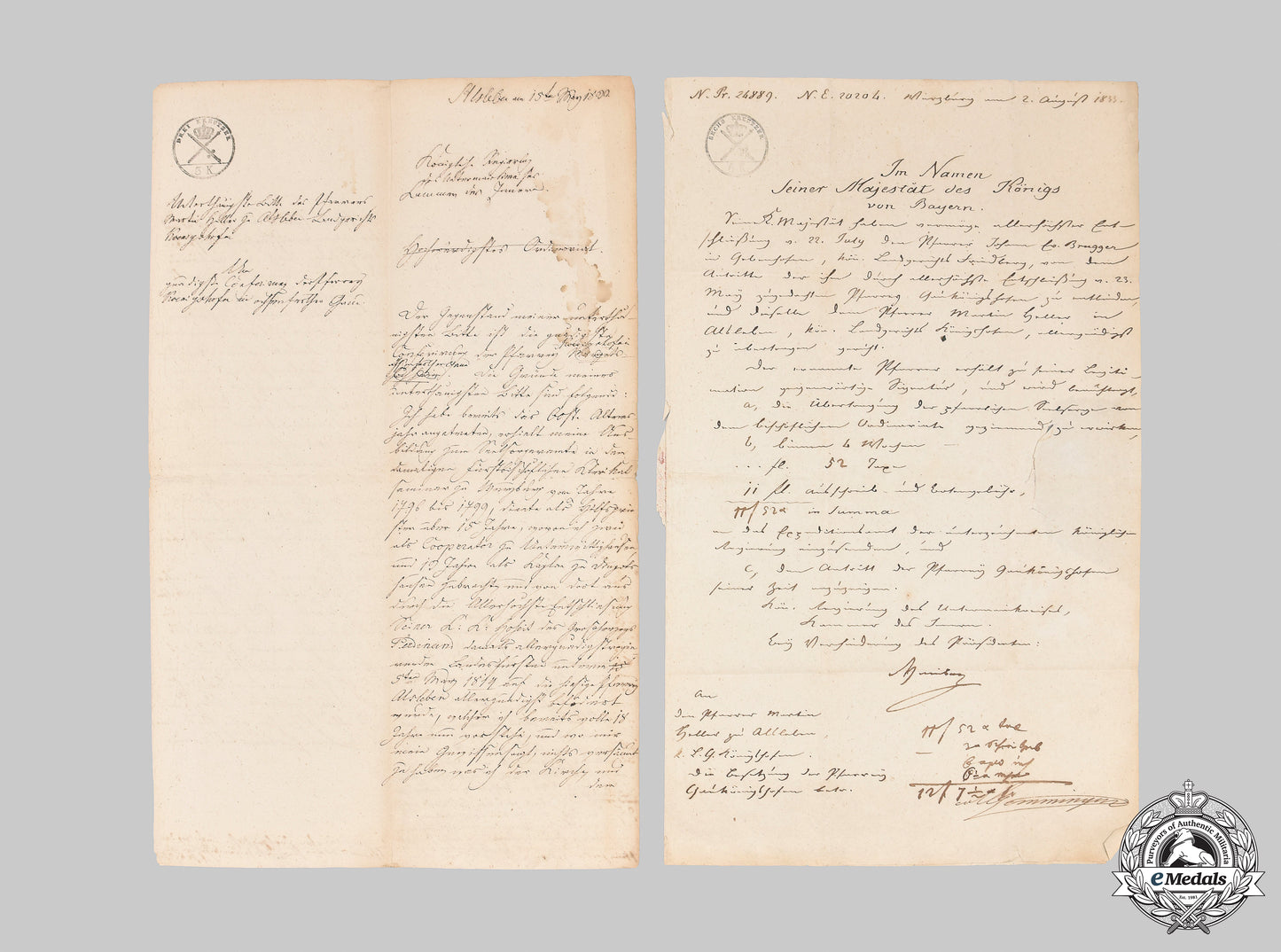 bavaria,_kingdom._two_letters_from_the_royal_bavarian_regiment,_c.1830__mnc5621_m20_0257_1