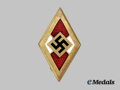 Germany, Hj. A Golden Honour Badge, By Paulmann & Crone