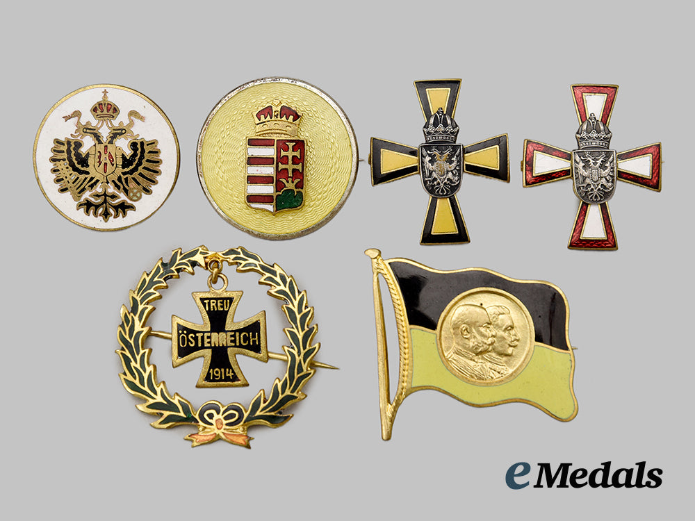 germany,_imperial._a_mixed_lot_of_first_world_war_austro-_german_alliance_patriotic_badges__mnc6156