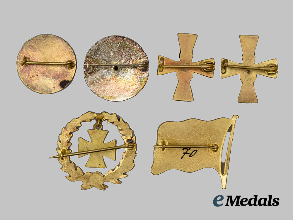germany,_imperial._a_mixed_lot_of_first_world_war_austro-_german_alliance_patriotic_badges__mnc6157